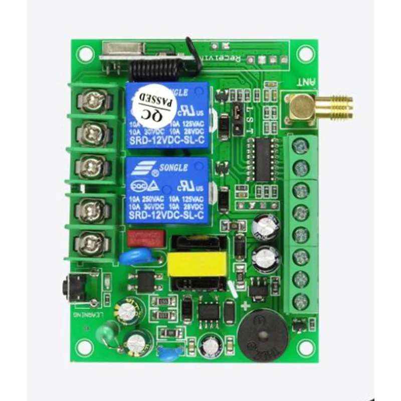 สวิตช์ควบคุมระยะไกลไร้สาย 433Mhz AC 110V 220V สำหรับประตู/ม่าน/บานเกล็ดไฟฟ้า ใช้กับมอเตอร์แบบเดินหน้าและถอยหลัง