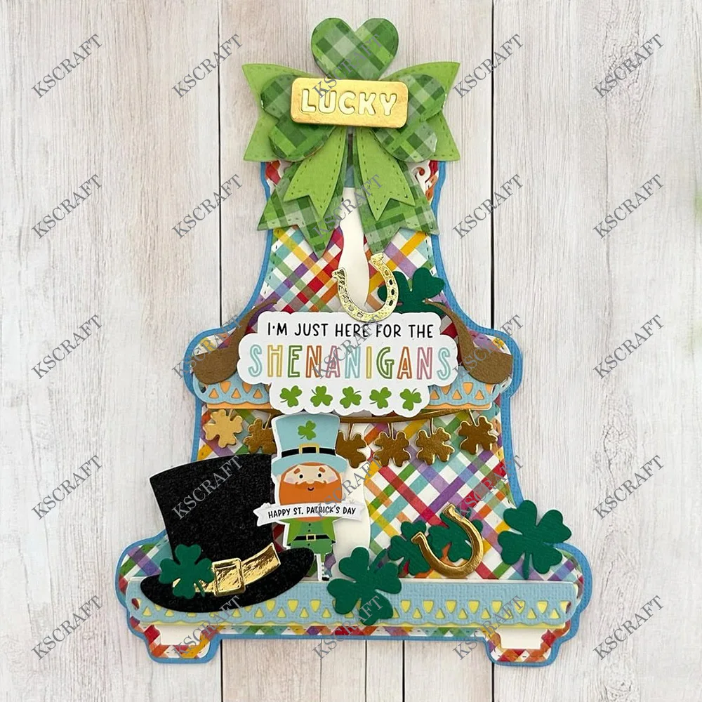 KSCRAFT Tiered Tray Mini Album Cutting Dies Stencils for DIY Scrapbooking Decorative Embossing DIY Paper Cards