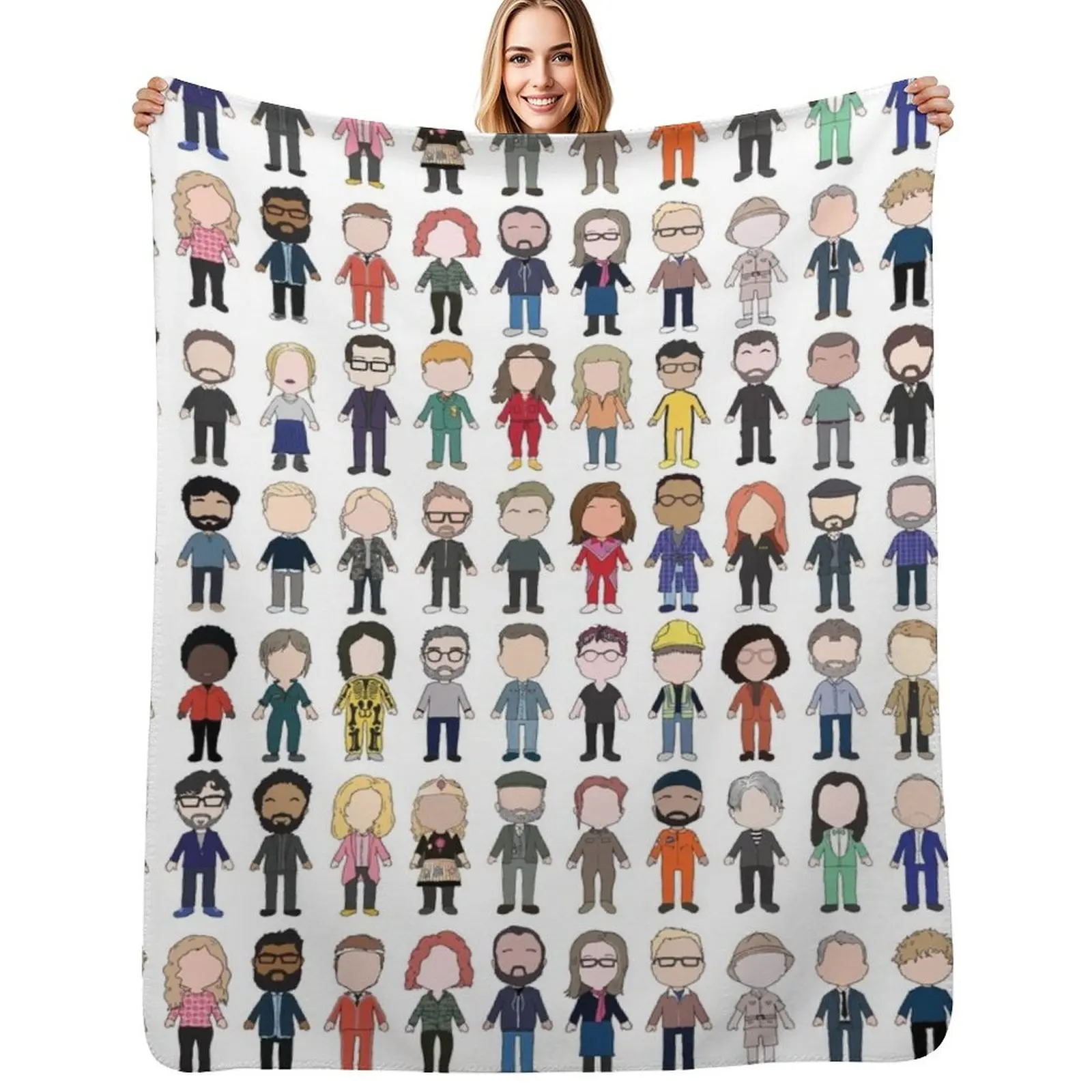 

Cast Poster Taskmaster First Ten Series Throw Blanket Camping halloween Bed linens Bed covers Blankets