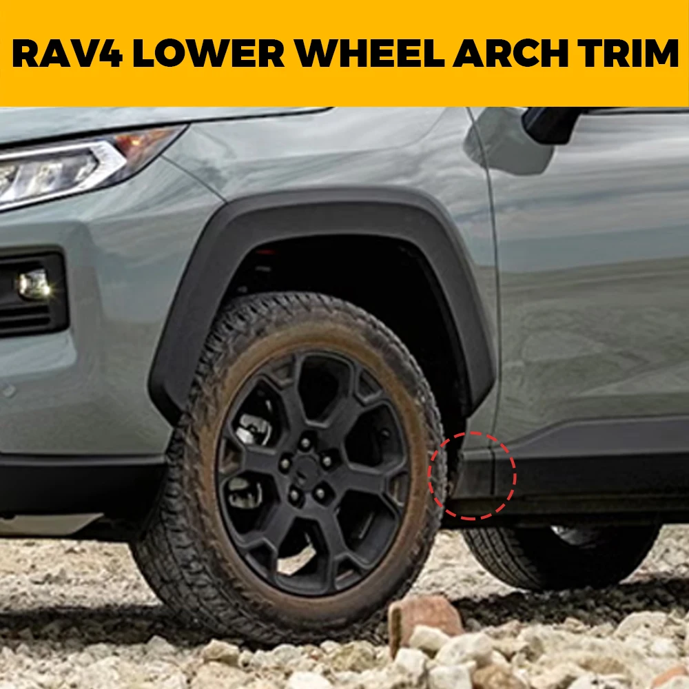 Front Passenger Lower Wheel Arch Trim Suitable For Toyota RAV4 2019-2023 OEM 769010R010 76902-0R010 76901-0R010