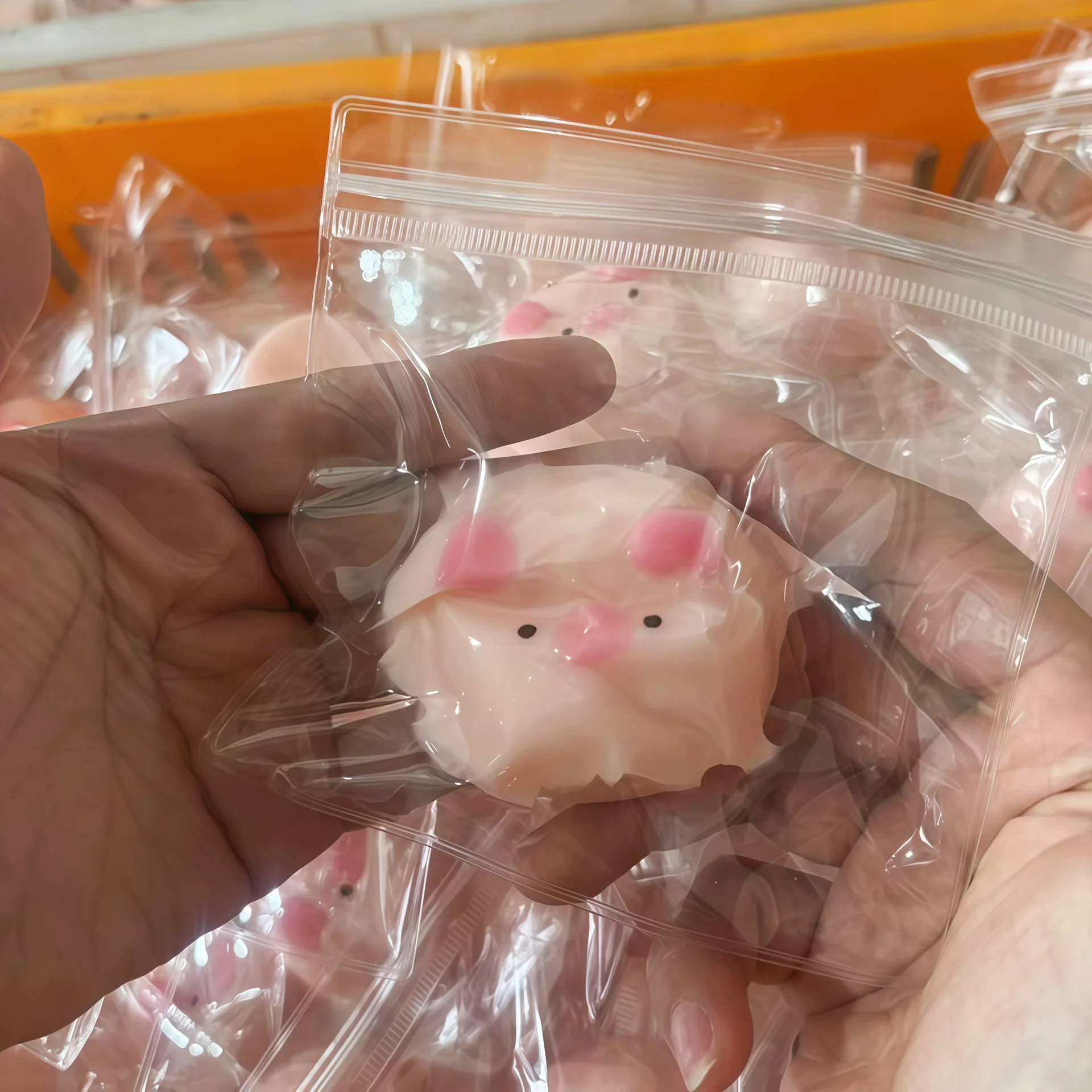 Mini Squishy Pig Squeeze Toy Kinder Stressabbau TPR Antistress Stuff Niedliches Tier Sensorisches Spielzeug für Kinder Angst Weicher Rebound