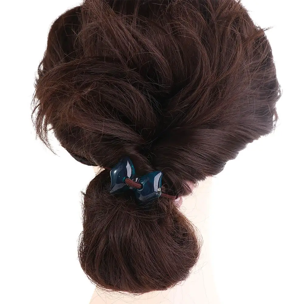 

Hair Rope Bow Girls Headdress New Headwear Plastic Sweet Hair Ties Hair Rubber Bands Women Hair Bands Flower Scrunchies