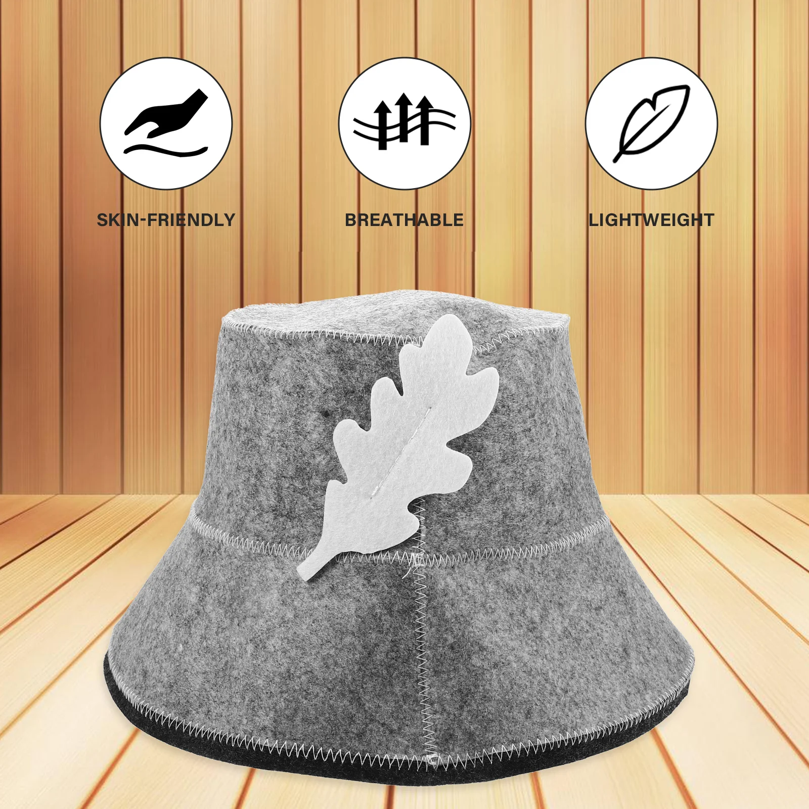 Shower Sauna Hat Supple Felt Bathing Hat Thickened Felt Sauna Hat Quick Drying Felt Sauna Hat men shower cap