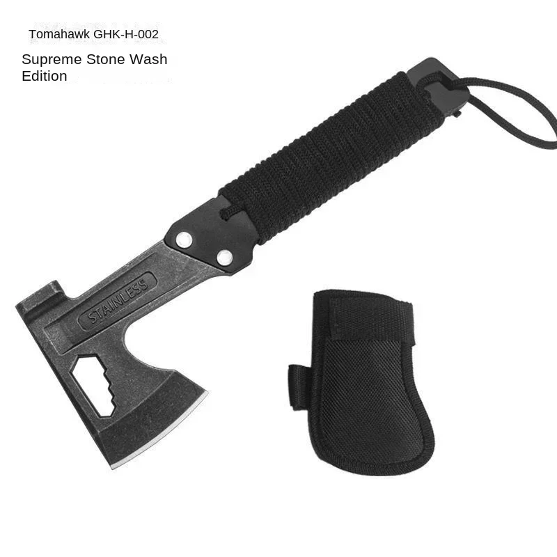 New Outdoor multifunctional axe camping tactics axe knife to open the mountain logging wood chopping band saw camping tools