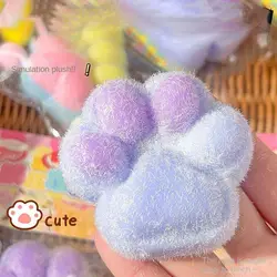 Funny Gift Squeeze Toy Squeeze Cat Paw Toys Sticky Soft Decompressing Pinching Cat Paw Abreact Pinching and Decompressing Toy