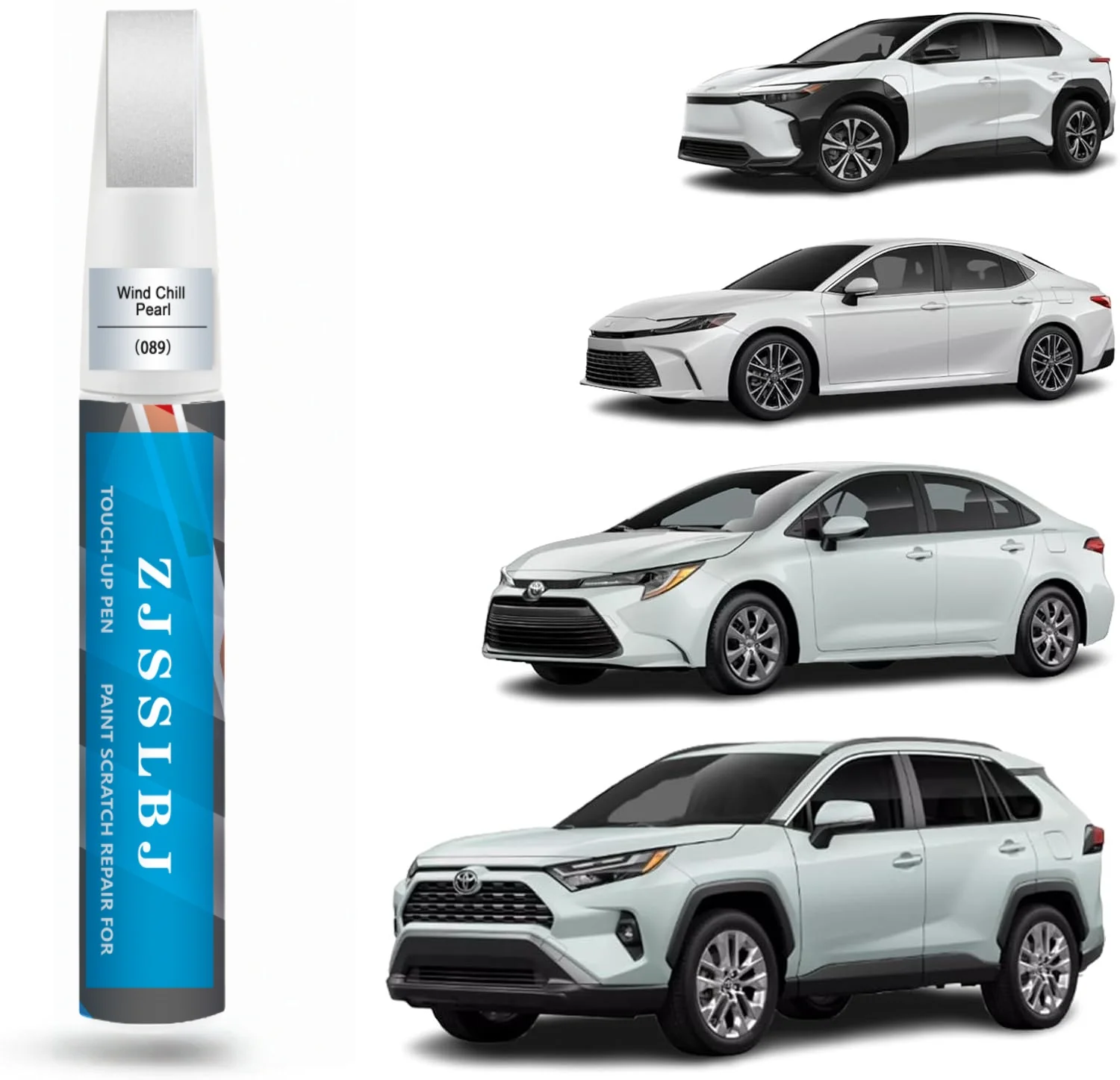 Car Touch Up Paint(Wind Chill Pearl(089) for Toyota, Car Paint Scratch Repair Kit, Quick & Easy Solution to Repair,