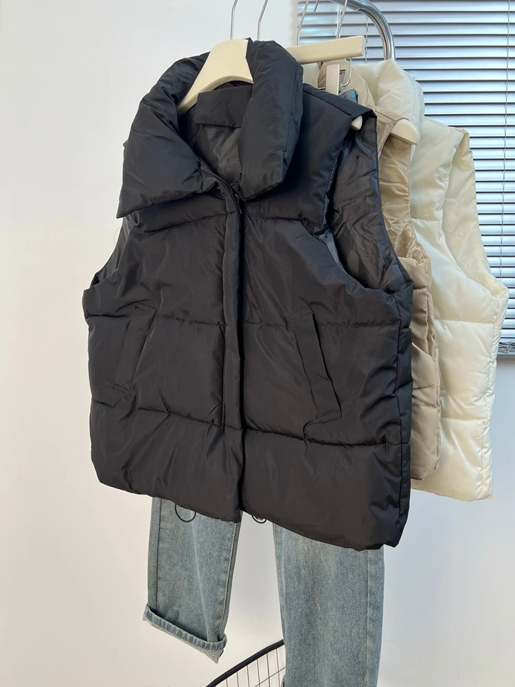 

Женский жилет больших размеров, верхняя одежда, хлопковая куртка, осень-зима, модный дизайн, Sense Fatter MM, для поездок на работу, на молнии C...