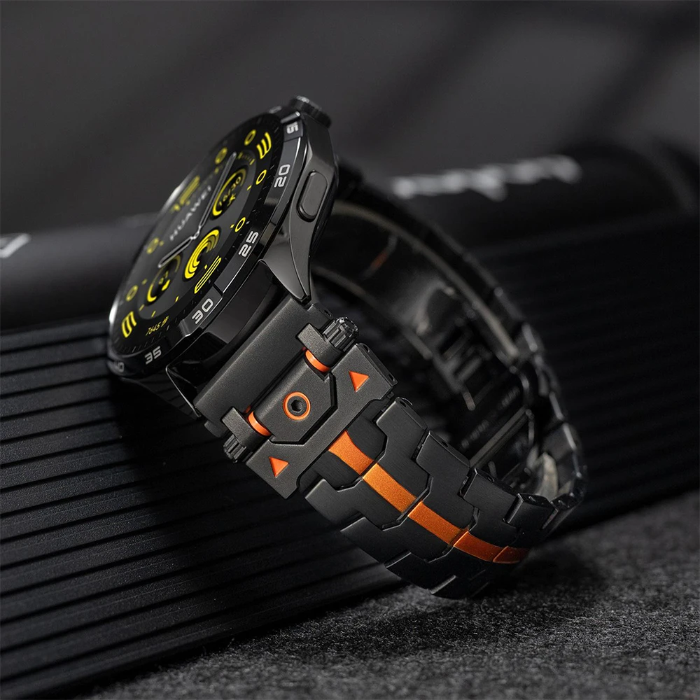 

22mm Metal Strap for HUAWEI GT4 GT5 Pro 46mm Stainless Steel 20mm Band for Amazfit Active 2 Samsung Galaxy Watch 7 6 5 4 5 Pro