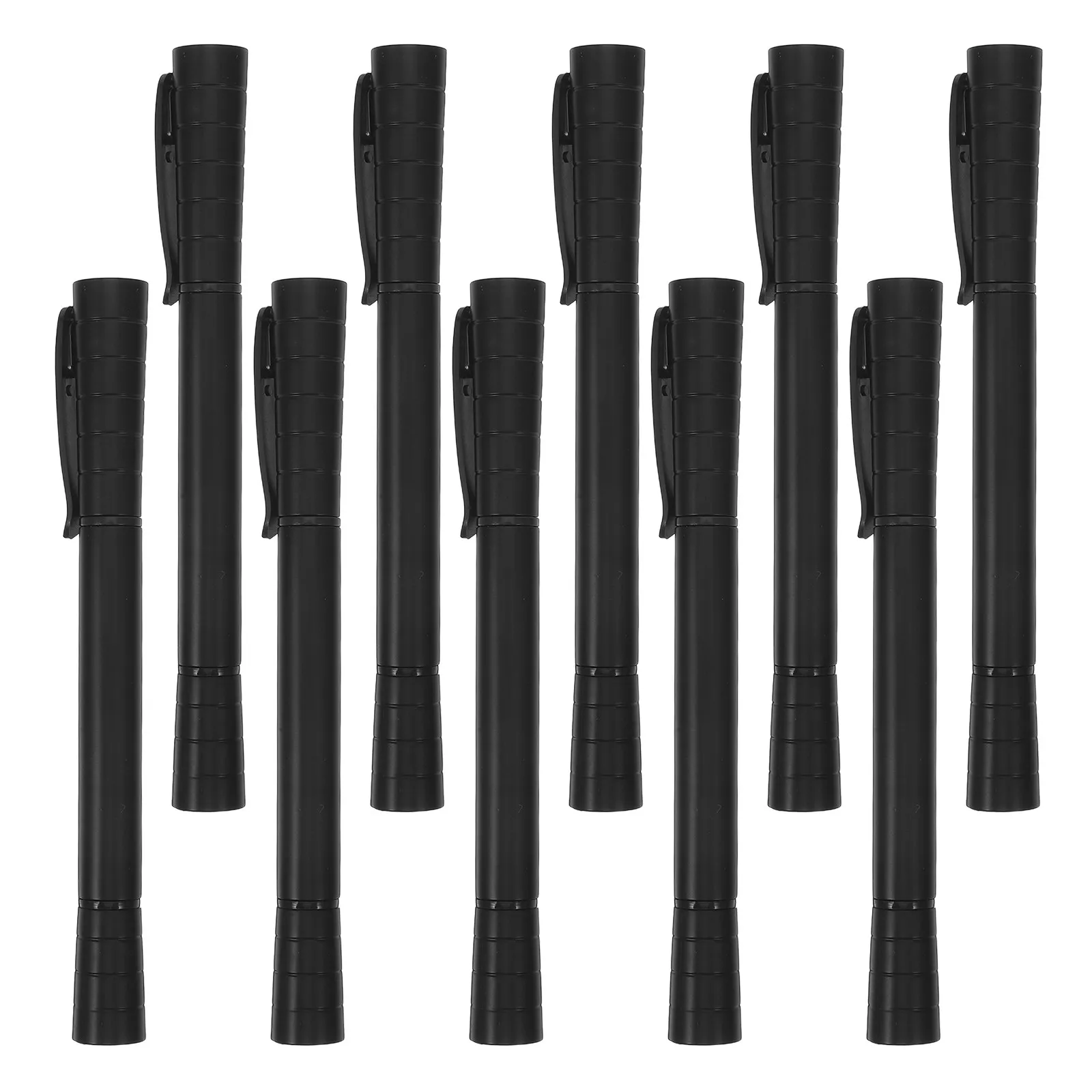 10Pcs Dual Use Highlighter Gel Pen Double Sided Yellow Chisel Marker Black Fine Tip Smooth Writing Pen Note Taking Studying