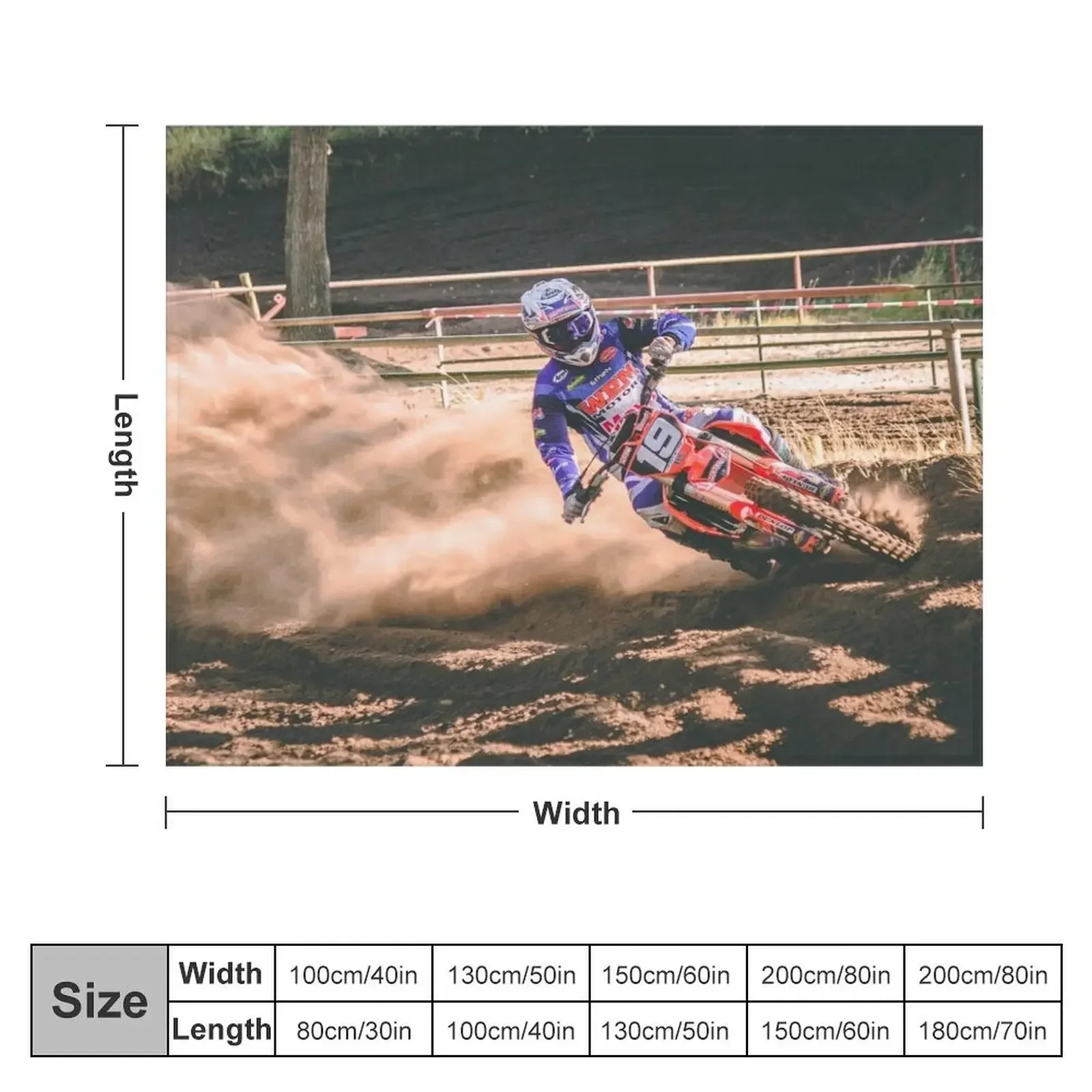 Berm Busting Banshee! Red Motocross Mania Throw Blanket blankets ands Decoratives For Decorative Sofa Soft Blankets