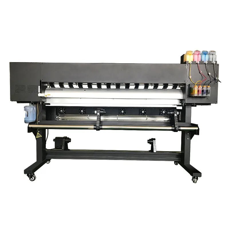 1600mm High Quality Digital Eco Solvent Sublimation Inkjet Printer For Car Sticker Vinyl Flex Banner Canvas Wallpaper Printing C