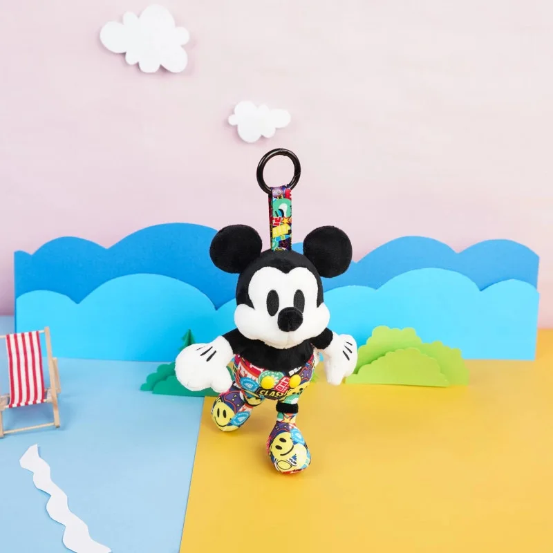 Colgante de dibujos animados de Mickey de Disney, muñeco de Minnie, muñeco de moda, llavero de juguete de peluche, regalo para niña