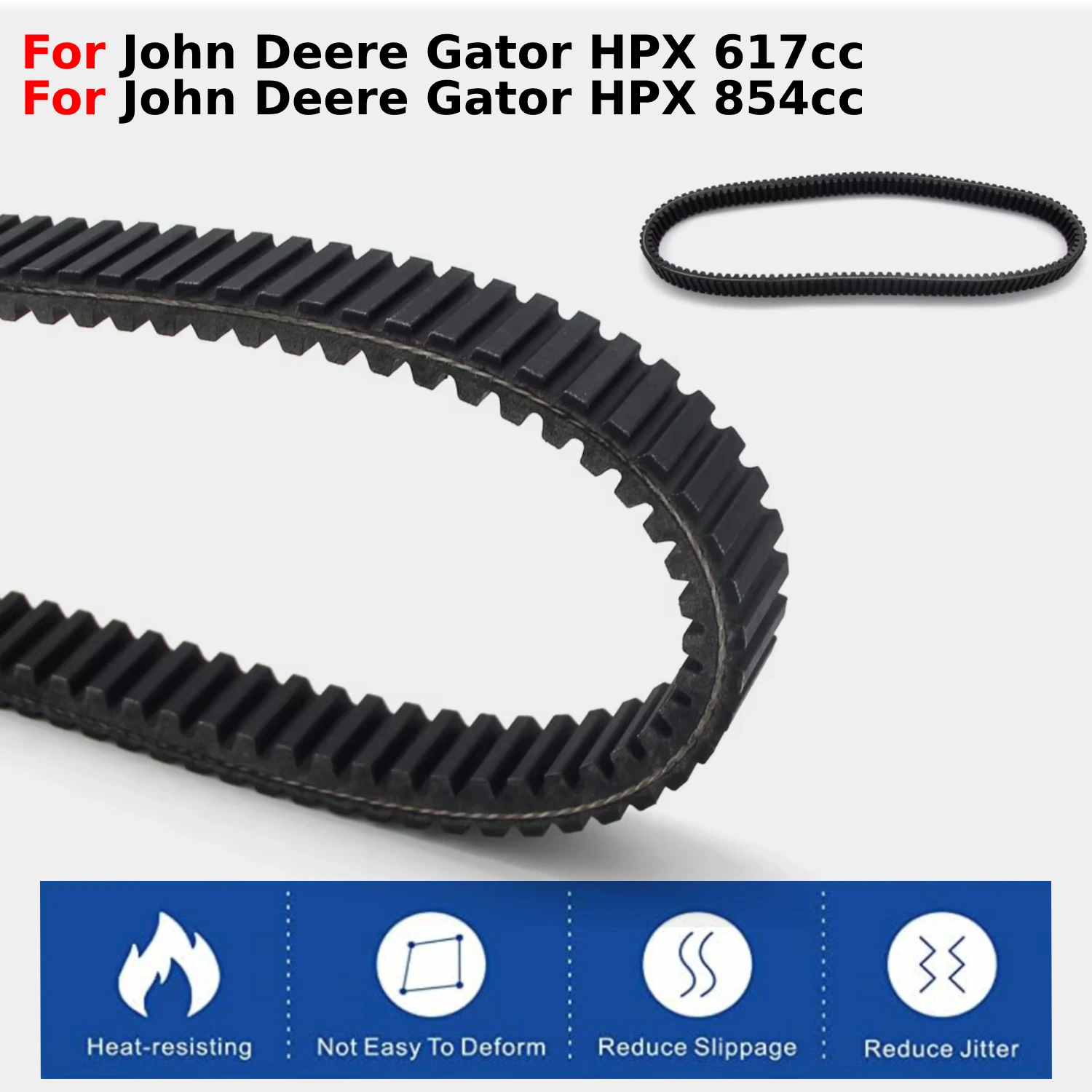 

Motorcycle Accessories Rubber Clutch Transmission Drive Belt For John Deere Gator HPX 617cc HPX 854cc 2004-2017 Drive Belt Parts