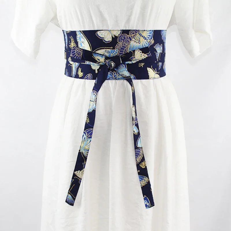 

Кимоно в японском стиле Оби Традиционный классический широкий пояс Хан Фу Платье с поясом Декоративный пояс