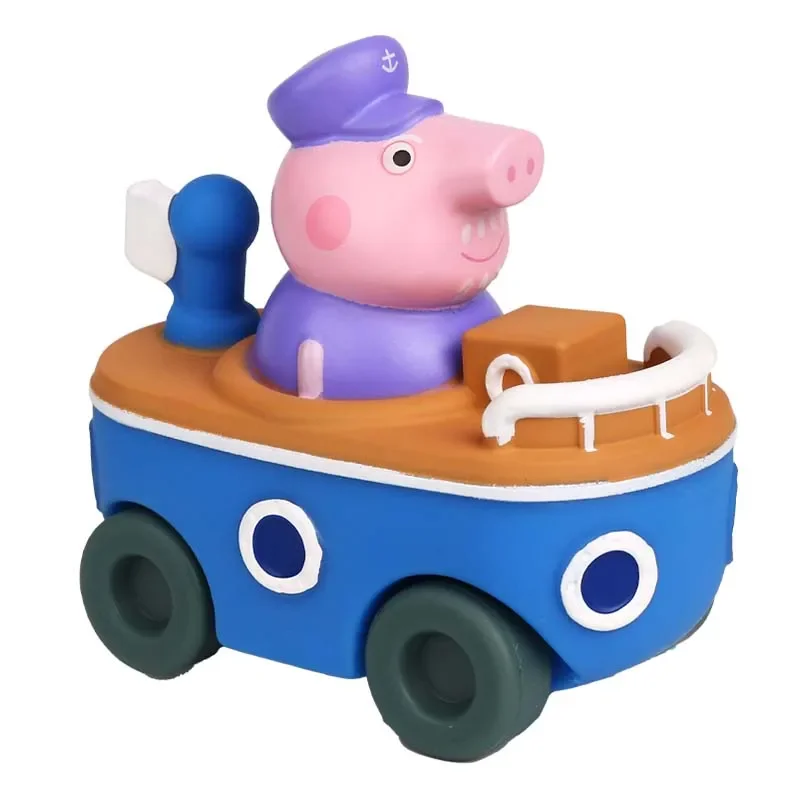 Peppa Pig Peppa Abenteuer Peppa und Freunde Mini Buggys Spielset klassische Cartoon Anime Figur Modell Sammler figur Mädchen