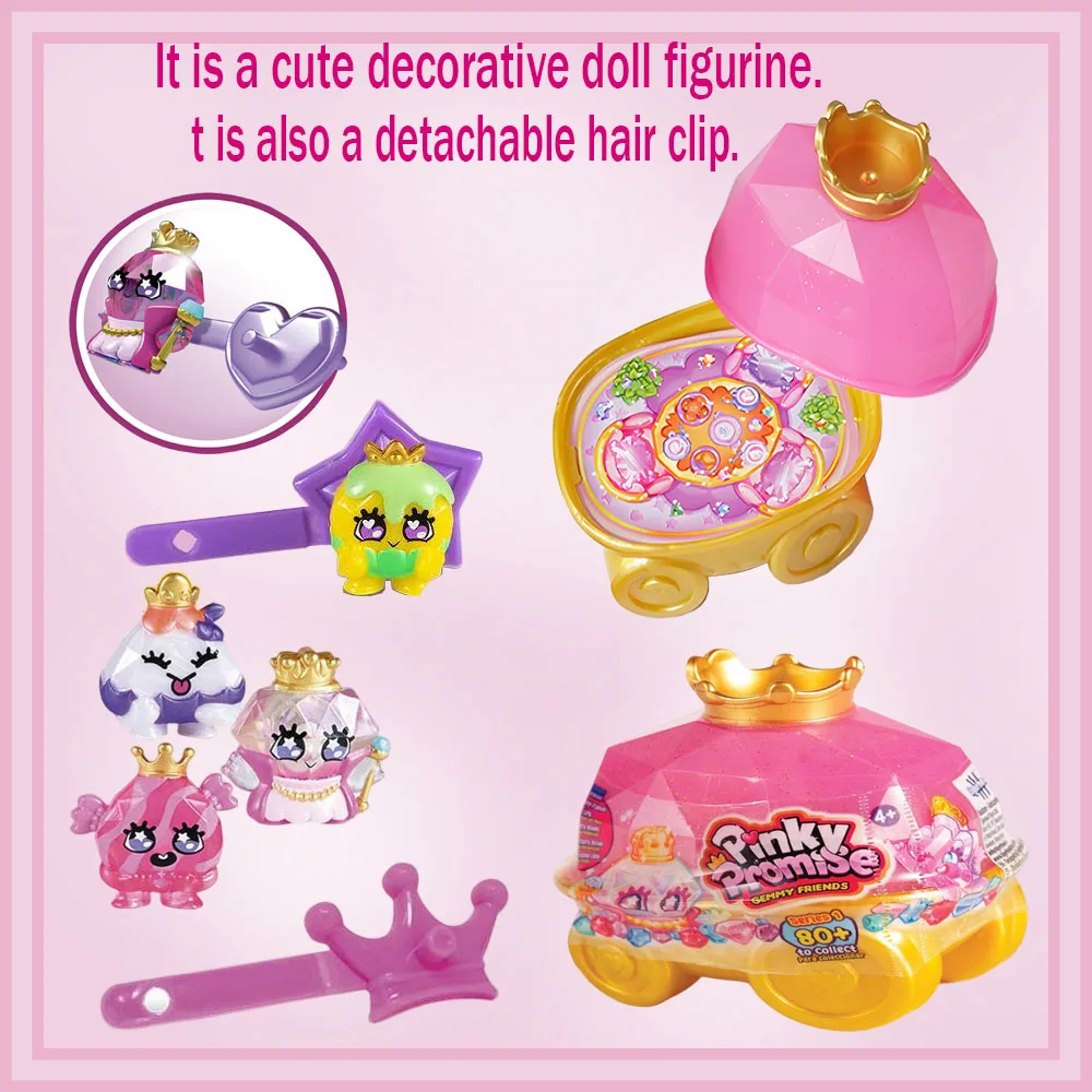 Set de Joyería DIY con Temática de Muñecas, Pinzas para el Cabello con Piedras Preciosas, Anillos, Pulseras, Collares, Accesorios Coleccionables para el Cabello, Caja Sorpresa