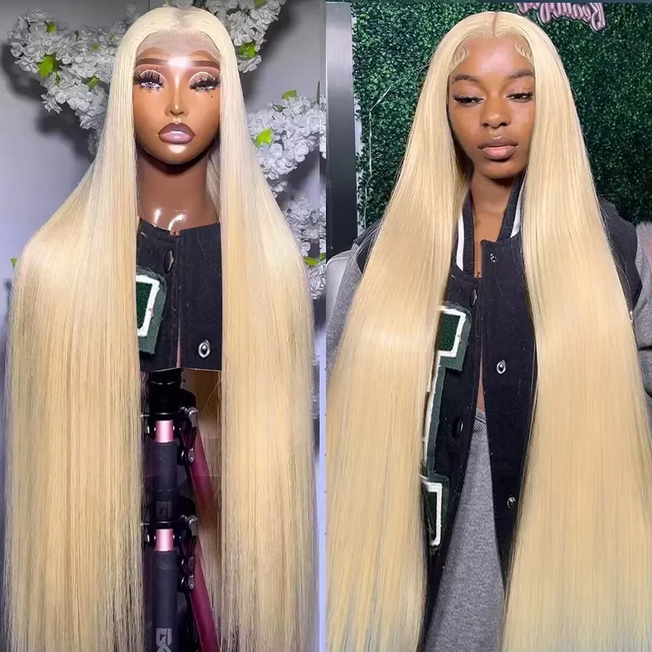 

HD Transparent 613 Blonde Straight 200 Density 13x4 13x6 Lace Front Human Hair Wigs For Women Brazilian 360 Lace Frontal Wig