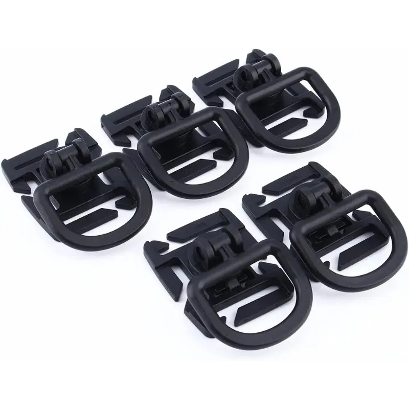 5Pcs 360 Rotation D-Ring Clips Hydration Tube Hang Buckle Management Tool for 20/25mm Webbing Attachment Backpack Accessories