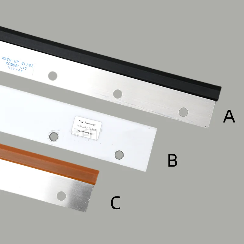 1 PCS Komori L40 S40 G40 printing machine doctor blade car washer 1110 * 15 holes, car washer blade ink slot scraper
