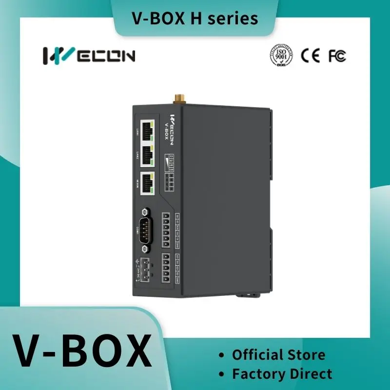 Wecon IIoT Gateway V-BOX H Series H-00/H-WF/H-AG