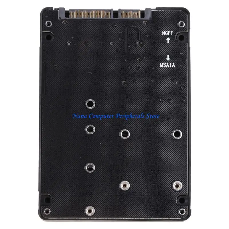 

F68C 2In1 MSATA/for M.2 NGFF to SATA3 Adapter Card Enclosure Box for 2.5" SSD PC Comp