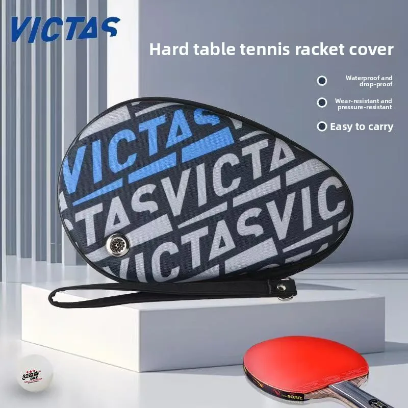 VICTAS Table Tennis Racket Bag Hard Racket Cover Gourd Shaped Sports Convenient Racket Bag Protective Cover For Ping Pong Bat