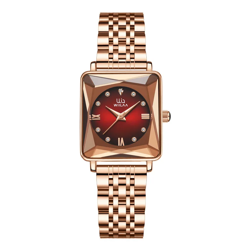 Women Business Wrist Square Watch 2022 Montre Bracelet Femme Luxury Fashion Rectangular Stainless Steel Waterproof Watches