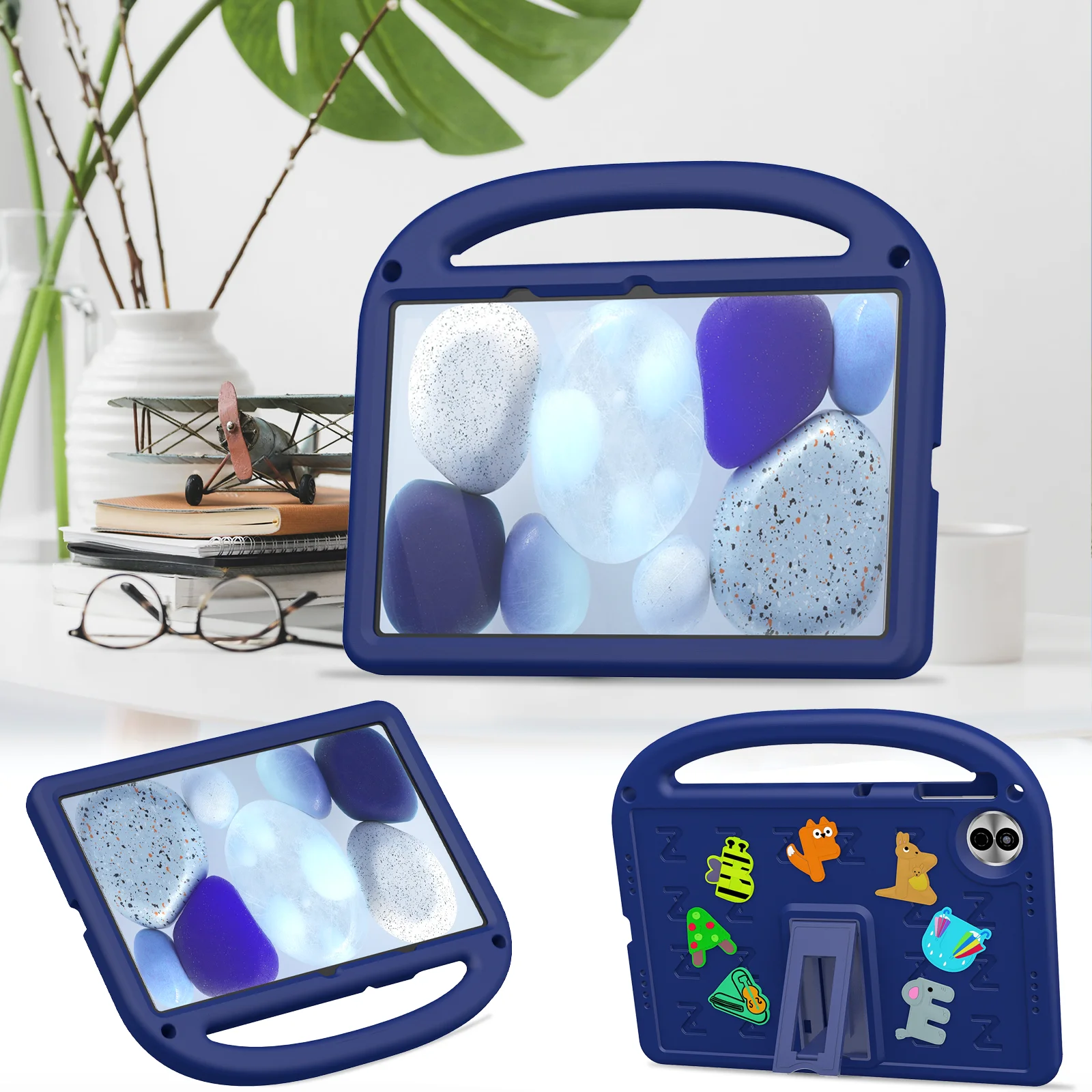 

Детский милый чехол из ЭВА для Huawei Honor Pad 10 12.1" X10 X9 X8 Pro X9a 11.5" 9 12.1" X8a 11.0" со встроенной подставкой и держателем для рук