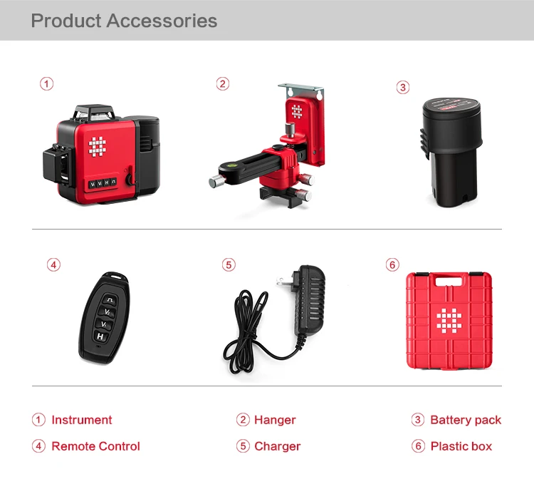 SHIJING High precision 7859E 3x360 Lines Green Beam 3D Laser Level with Outdoor & Remote Control Function