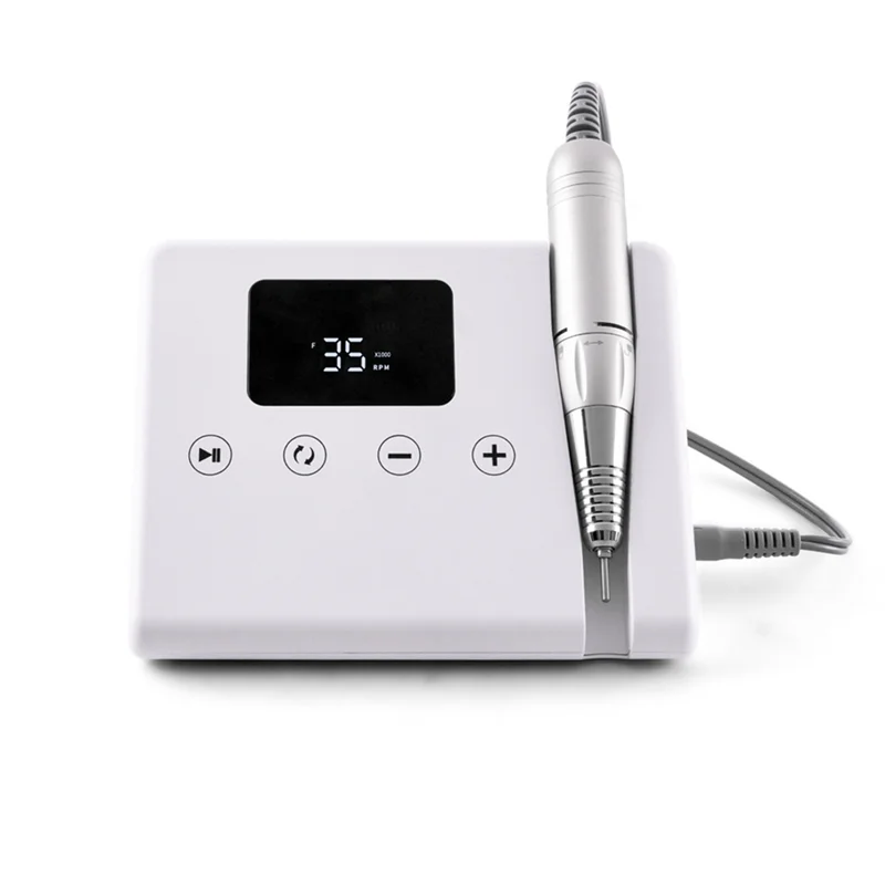 

ABUU-Touch Button Controlled Nail Drill Machine High Power Special Telephone Shape Design For Desktop Easy Use