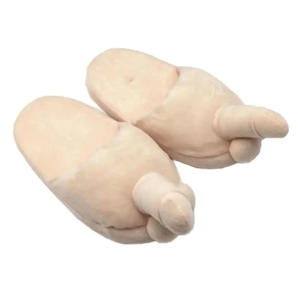 Divertente Unisex adulto peluche pantofola regalo novità Sexy scarpe basse da interno antiscivolo pantofole pelose invernali per donna uomo