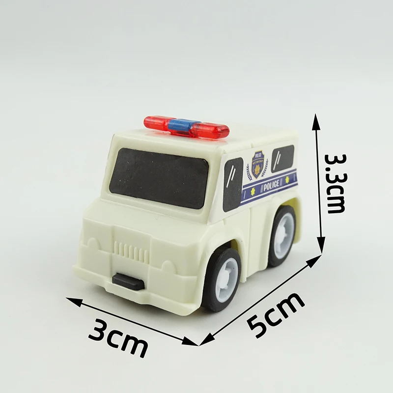 5 Pz/borsa Del Fumetto Auto Della Polizia Ambulanza Mini Carino Tirare Indietro Auto Scuola Materna Per Bambini Puzzle Giocattoli Ragazzi Divertimento Vacanza Regalo Di Compleanno