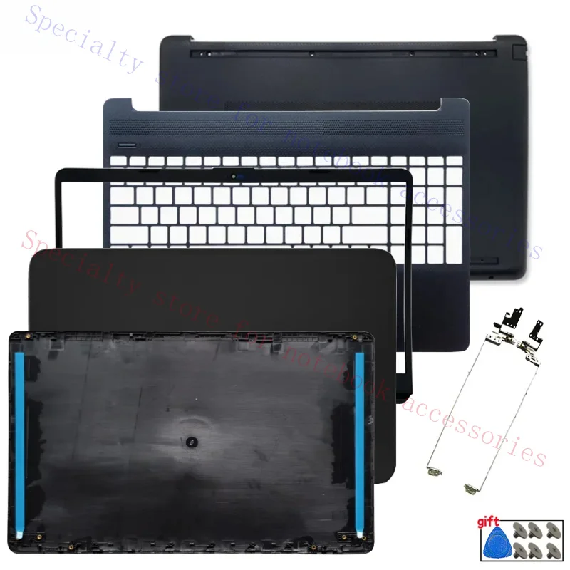 For 15-GW 15S-GR TPN-C151 Laptop LCD Rear Lid Back Top Cover Front Bezel Palmrest Upper Bottom Case Housing Hinges Black Parts