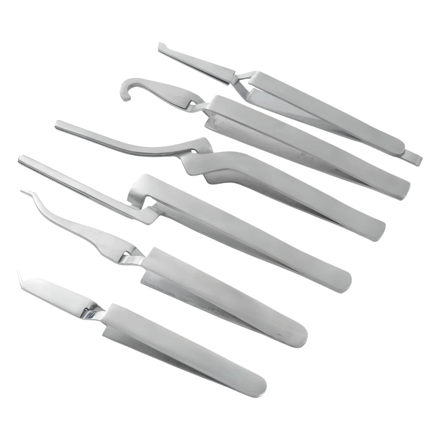 

10pcs Dental Orthodontic Posterior Brackets Buccal Tube Lingual Buttons Bonding Tweezer Holder Placer Articulating Paper Tweezer