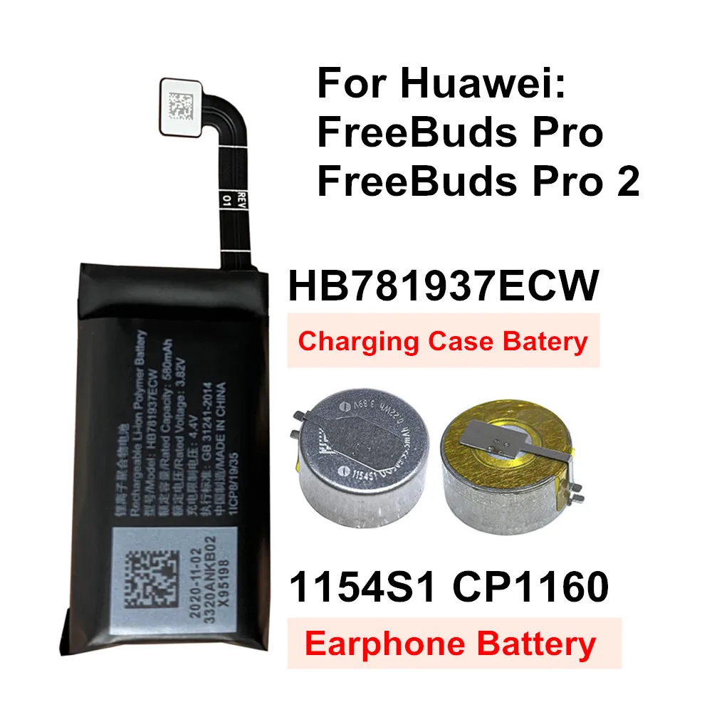 Battery For Huawei FreeBuds Pro 2/ Pro2 Bluetooth Earphone Battery CP1154 HB781937ECW Charging Case