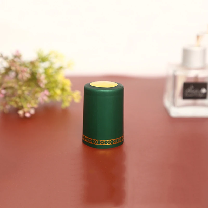 10/100pcs Heat Shrink Capsules Wine Bottle Capsules PVC Shrinkable Cap Beer Shrink Film Wrap for Straight Mouth Bottle