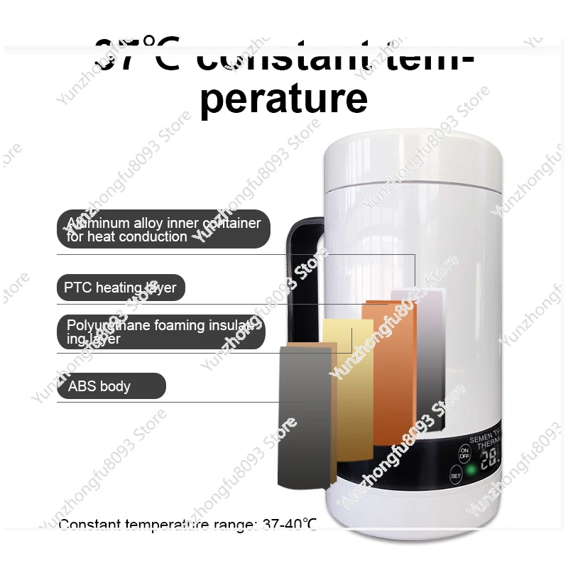 600ML Cattle Frozen  Thawing Cup Boar Artificial Collection Thermos Cup