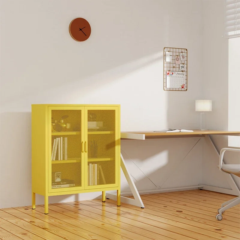 

# Household Furniture 2 Door Steel Cabinet Locker Living Room Metal Cabinet Storage Metal Cabinet Kitchen Dining Room Sideboar