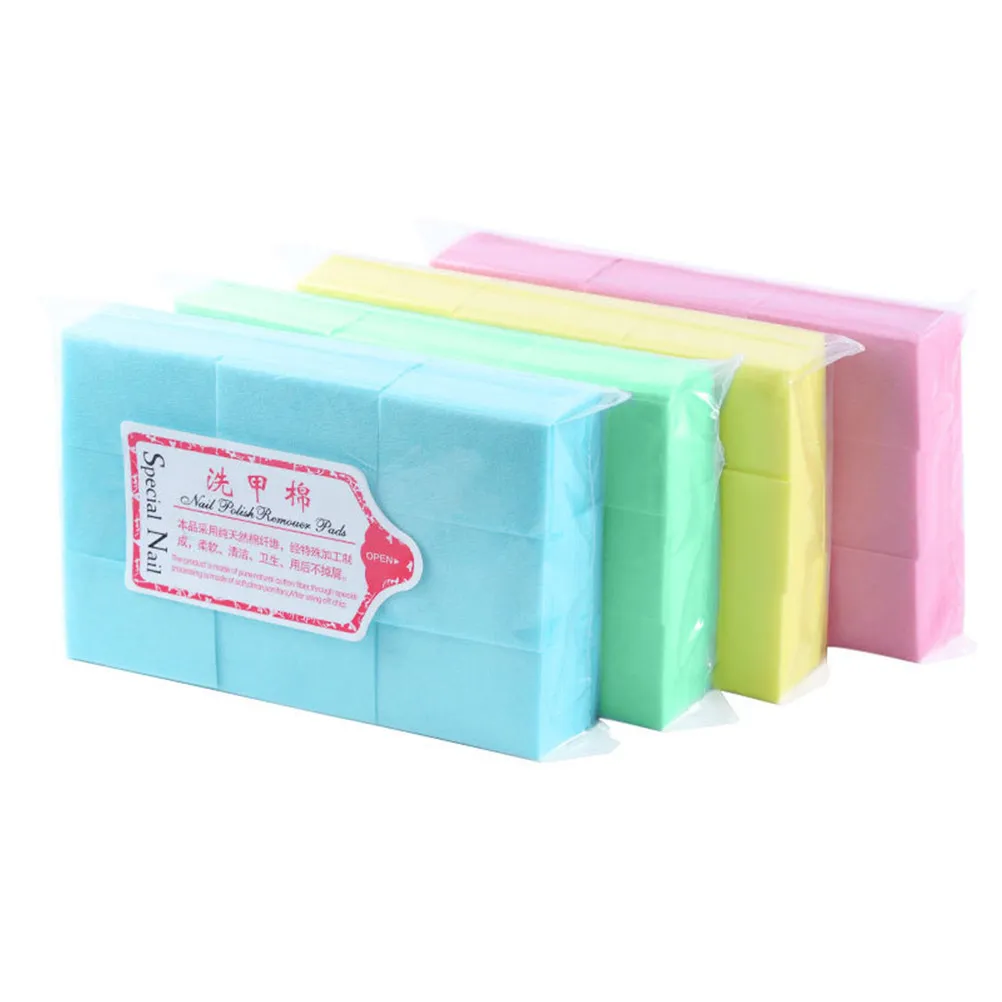 4 Bags Nail Remover Pads High Quality Absorbent Disposable Nail Cleaning Patch for Gel Polish Acrylic Removal Manicure
