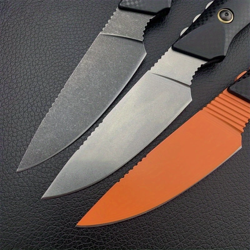 BM 15600 고정 블레이드 칼 D2 강철 블레이드 나일론 섬유 핸들 야외 캠핑 전술 자기 방어 휴대용 다기능 도구