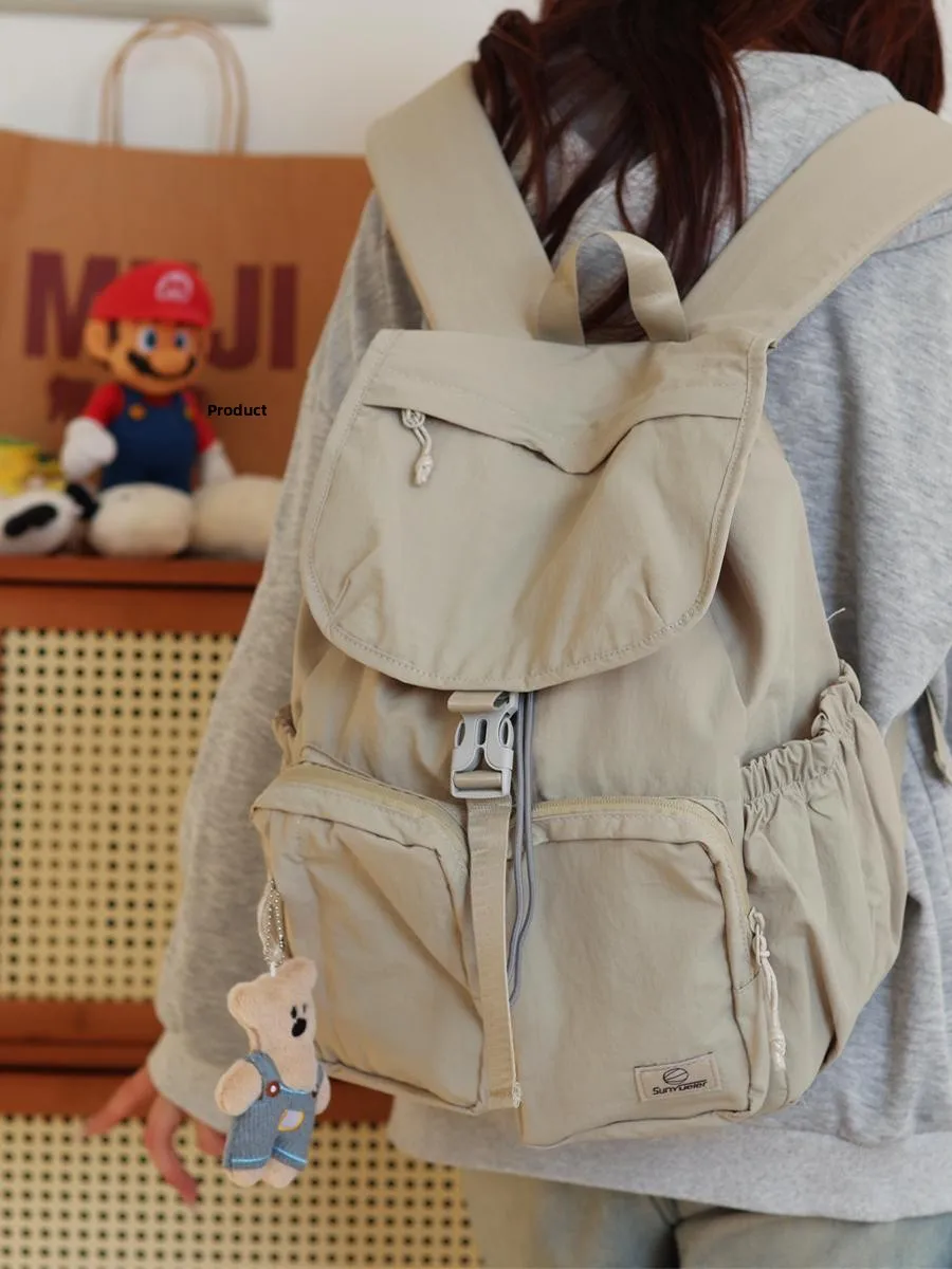 Lightweight Outdoor Hiking Backpack for Women College Students Mountain Series Drawstring Dual-Shoulder Bag Travel Backpack