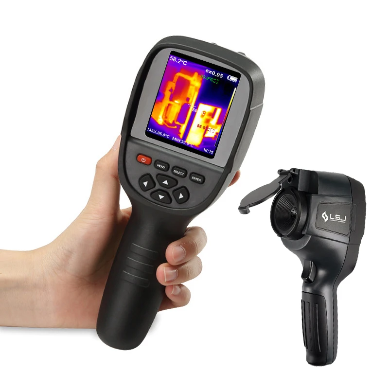 LSJ E320 256*192 High Resolution Handheld Portable Thermal Imaging Camera 640x480 LCD Display 25Hz Frame Rate 30mK Sensitivity