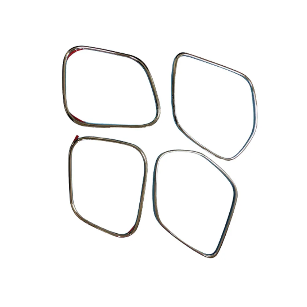 Car Door ABS Chrome Audio Speak Sound Cover Ring Circle Lamp Trim Stick 4PCs For Mitsubishi ASX 2013 2014 2015 2016 2017 2018