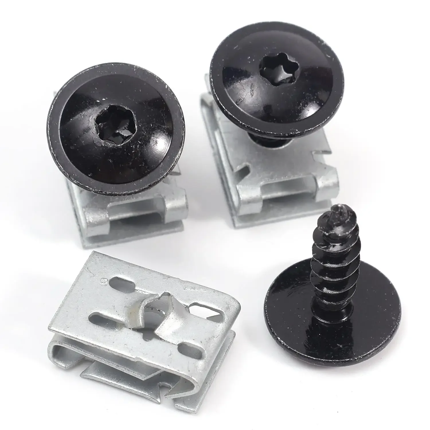 Automotive Kotflügel-Stoßstangen-Spritzschutz-Befestigungssatz U-Typ Mutter Torx-Schraube OE N90974701 N90959101 Ersatz für VW Audi Porsche – Detail 8
