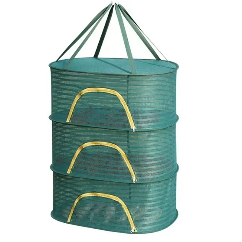 【Fast Delivery】For Drying Net Multi Portable Foldable Multi-Layer Hanging For Dry Goods Vegetable Fruit Herbs Clothing Non-Toxic