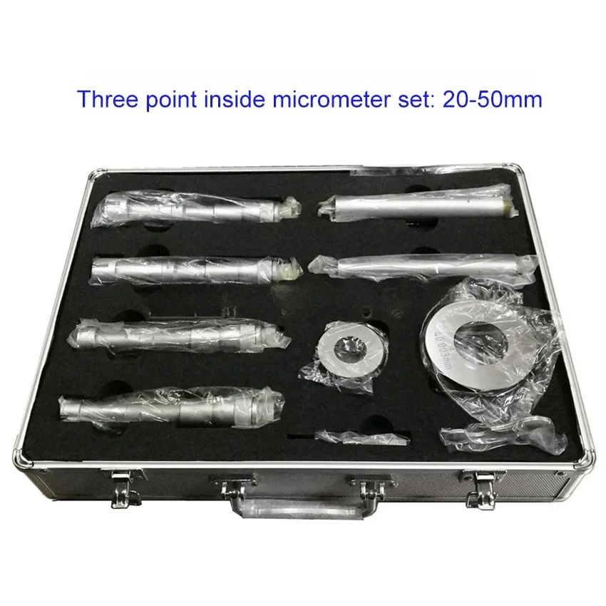 315-48-070 Three Point Internal Micrometer Set Suitable For Through-hole/Blind Hole Measurement 20-25,25-30,30-40,40-50mm