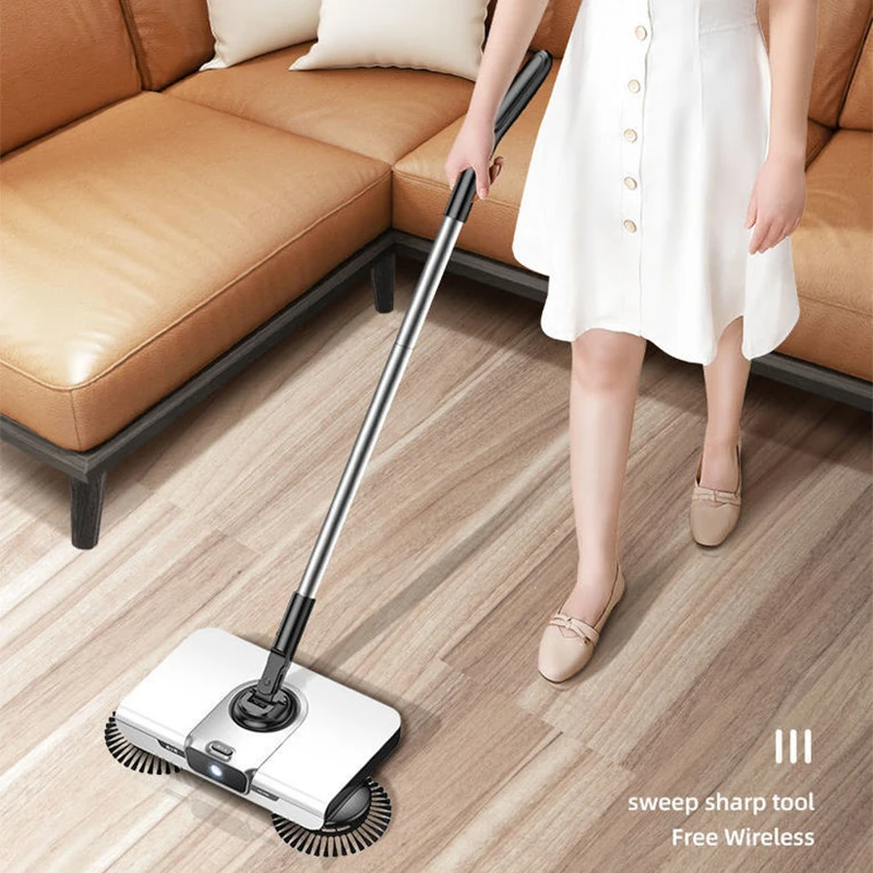 

Household manual sweeper Hand-push soft broom dustpan set combination magic broom sweeping and mopping integrated design