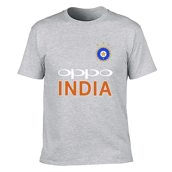 Cricket India Jersey Style Cricket New Oppo Fans Supporter Mens T shirt