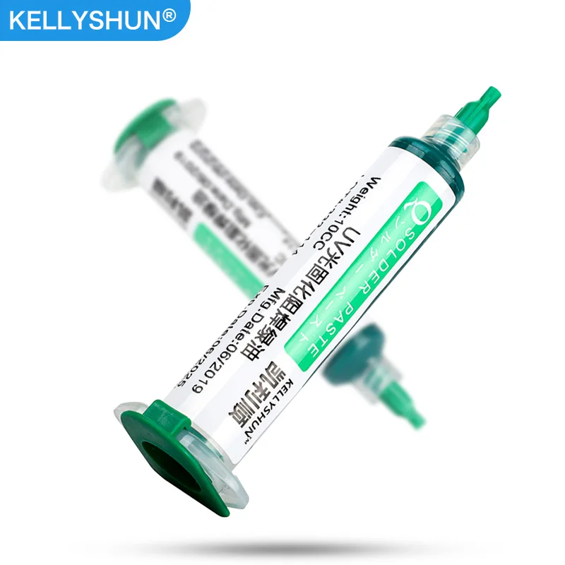 10ml verde uv cura máscara de solda tinta para pcb bga placa de circuito isolante proteger pasta de solda fluxo óleo mecânico