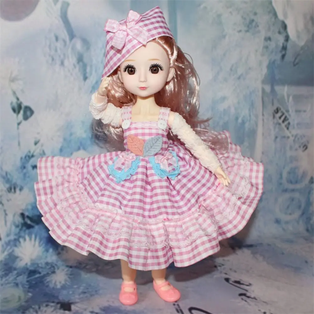 ตุ๊กตาจิ๋วข้อต่อทรงกลม 32 ซม. ตุ๊กตา BJD พร้อมชุดแต่งตัว ตุ๊กตา BJD ขนาด 1/6 ตา 3 มิติ น่ารัก ของเล่นข้อต่อ 32 ซม. สำหรับเด็ก